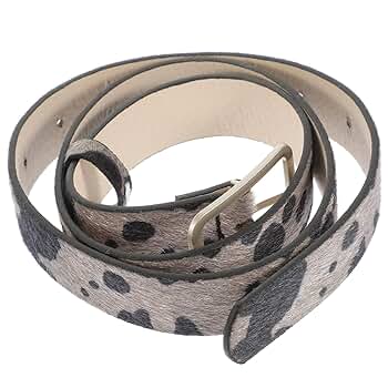 SUPVOX Cow Print Adjustable Western Belt for Women, Animal